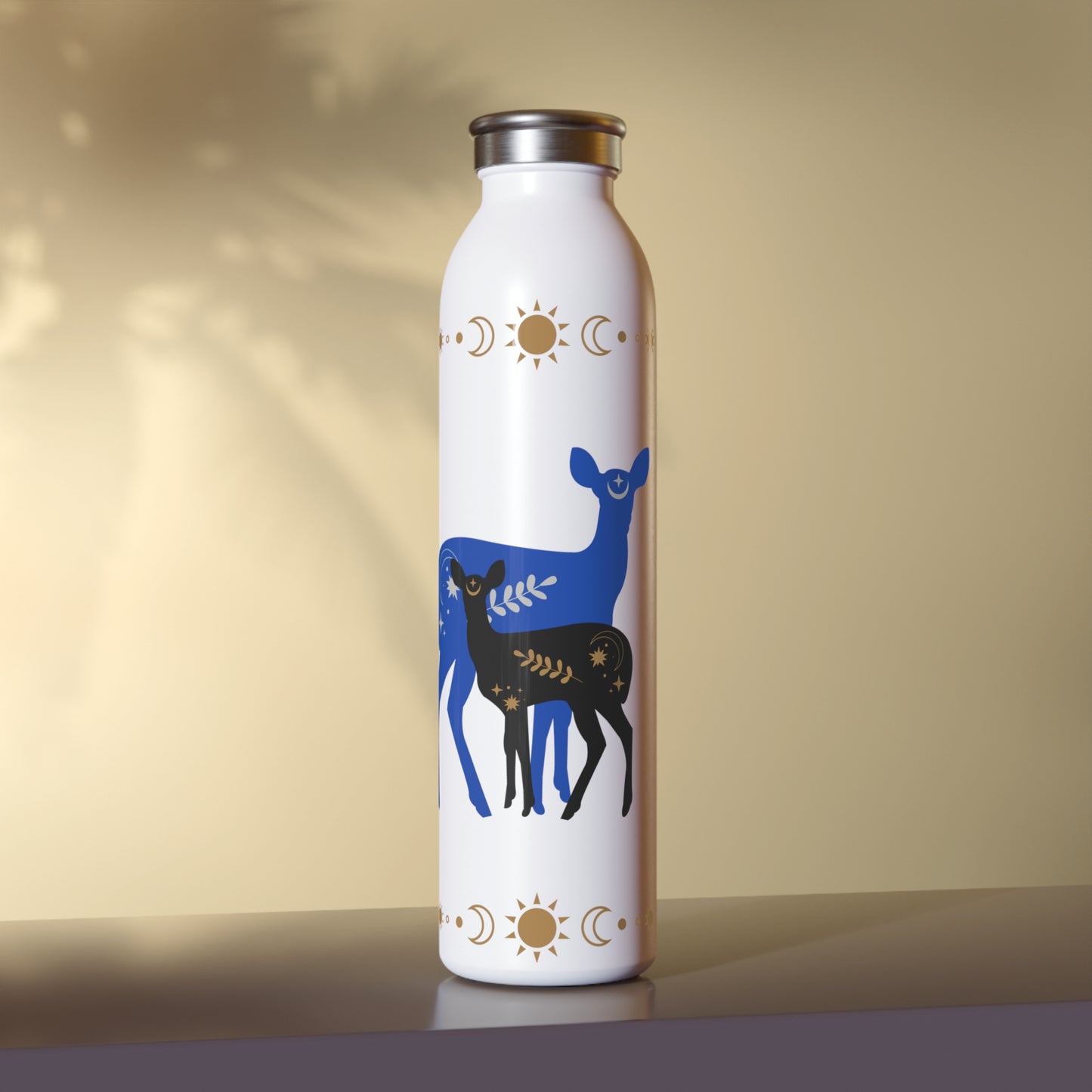 Mystical Doe & Fawn - Slim Water Bottle