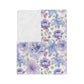 Soft purple tones Velveteen Microfiber Blanket