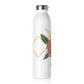 Flowers and feathers Slim Water Bottle