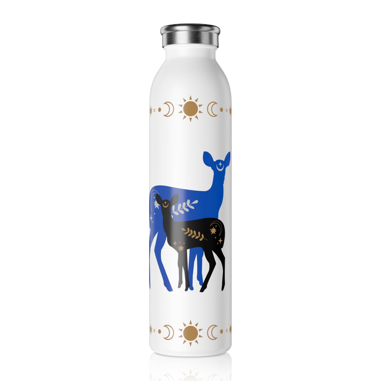 Mystical Doe & Fawn - Slim Water Bottle