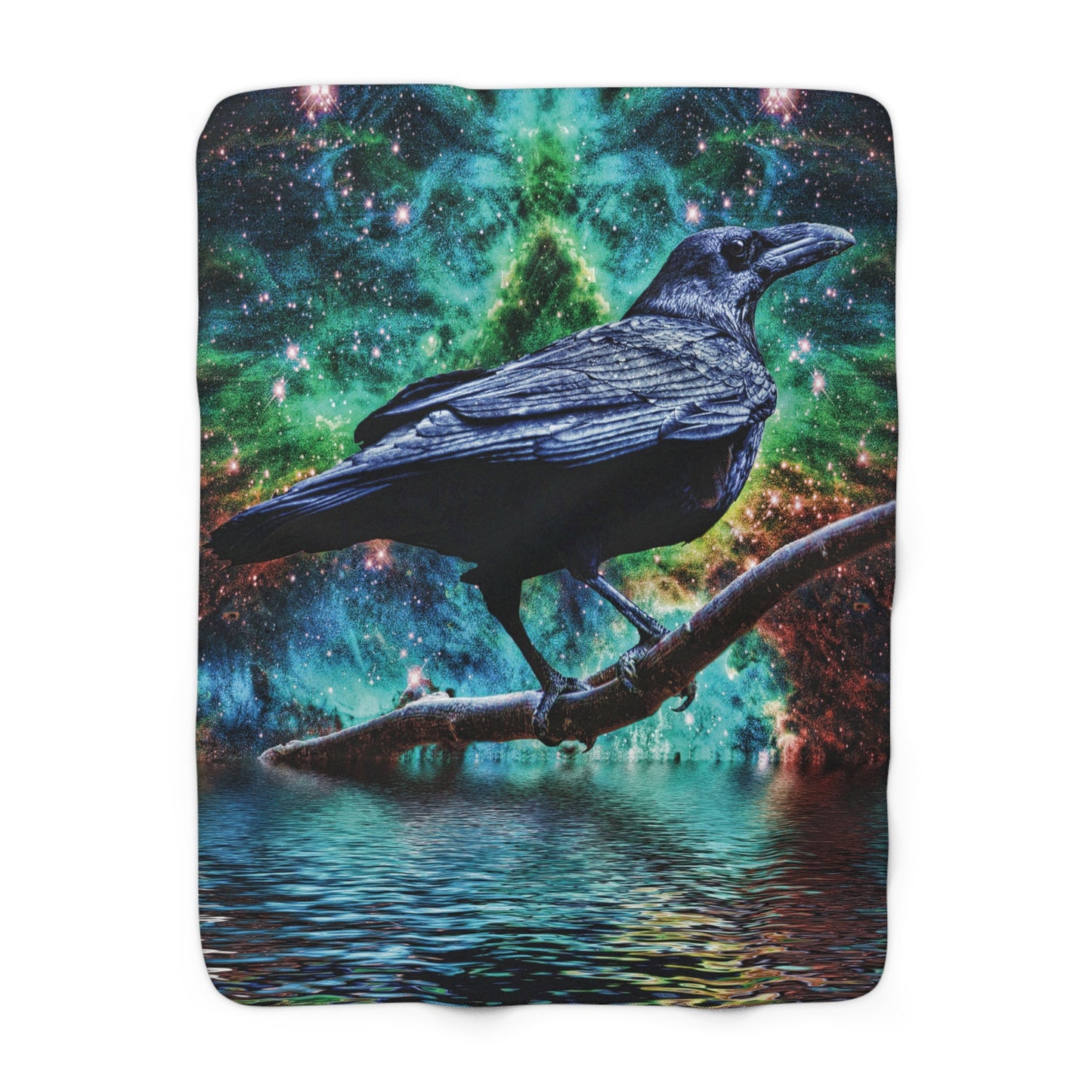 Magic and crows Sherpa Fleece Blanket