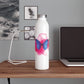 Water Color Butterfly Slim Water Bottle