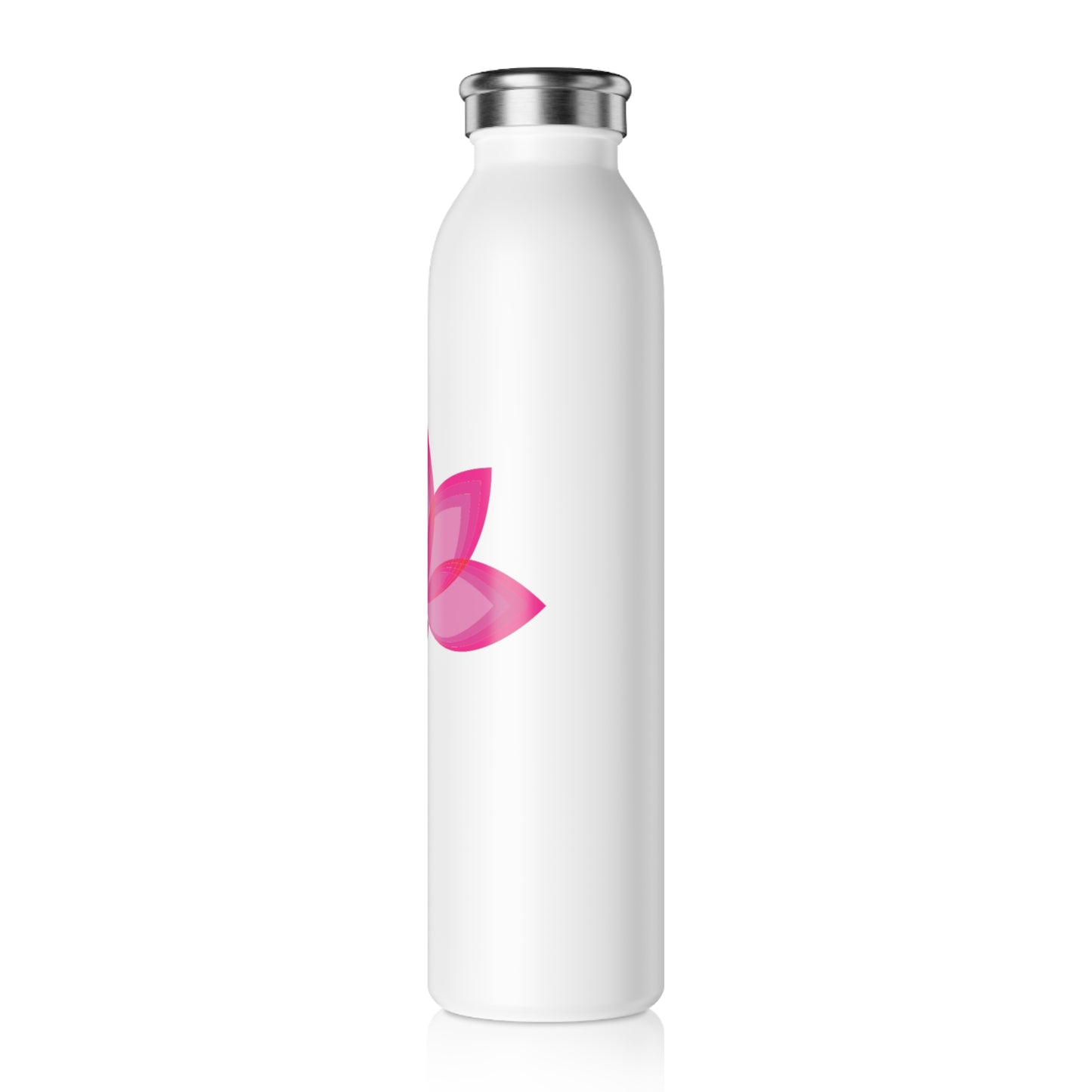 Lotus in pinks Slim Water Bottle