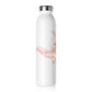 Rose Gold Flowers - Slim Water Bottle