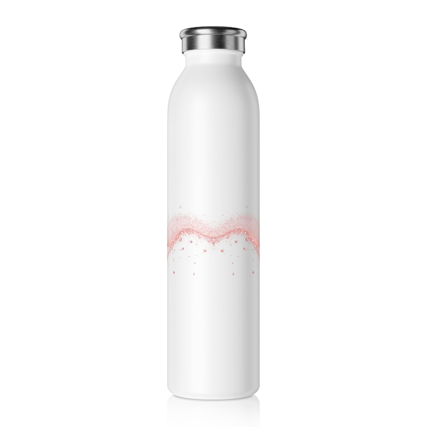 Rose Gold Flowers - Slim Water Bottle