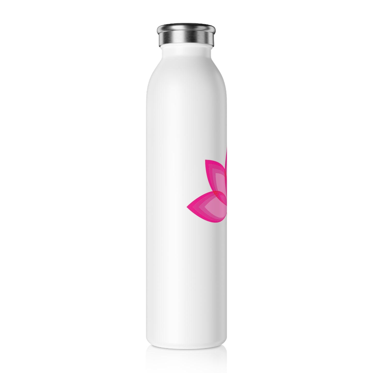 Lotus in pinks Slim Water Bottle