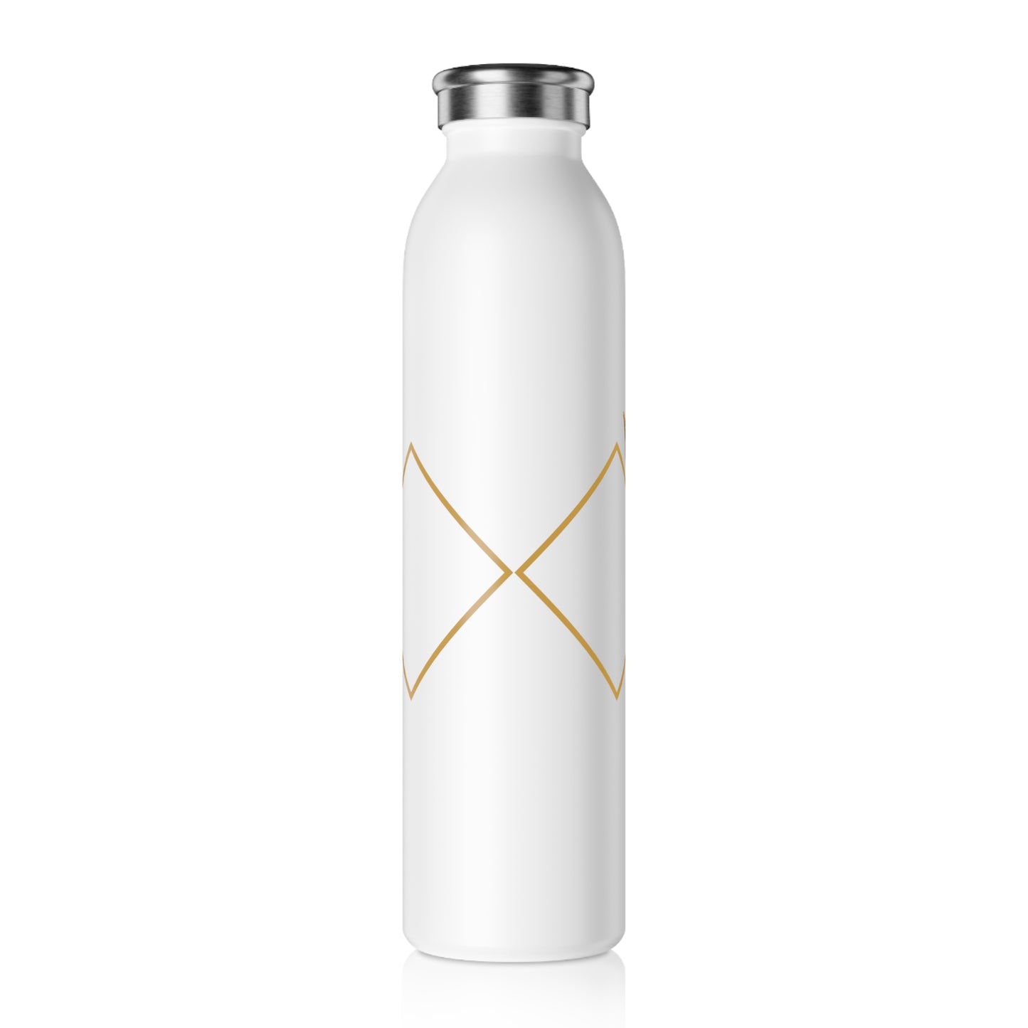 Flowers and feathers Slim Water Bottle