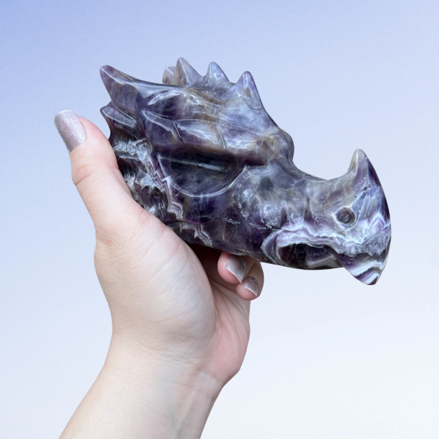 Dream amethyst dragon head