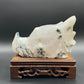 Moss Agate Dragon head