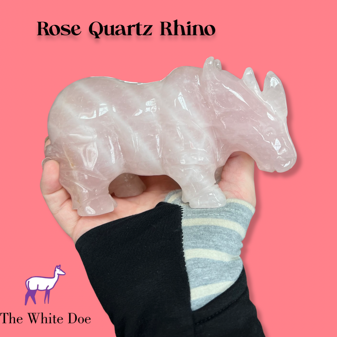 Rose Quartz Rhino