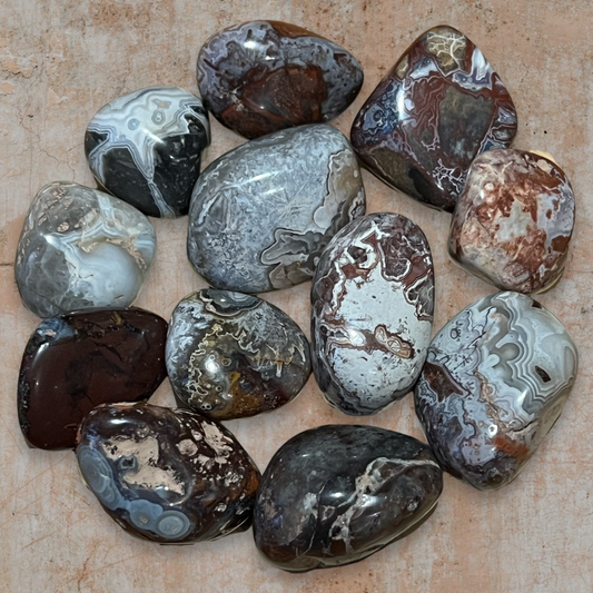 Crazy Lace Agate tumbles