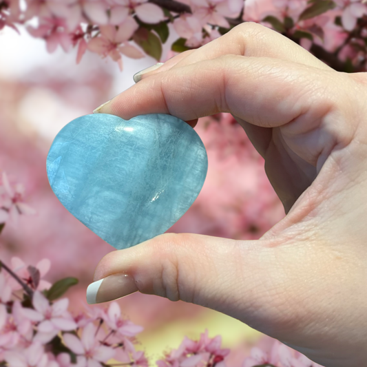 Aquamarine hearts