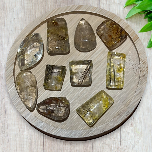 Golden rutile pendants small